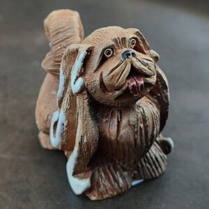 Artesania Rinconada Pekingese Dog Figurine Uruguay